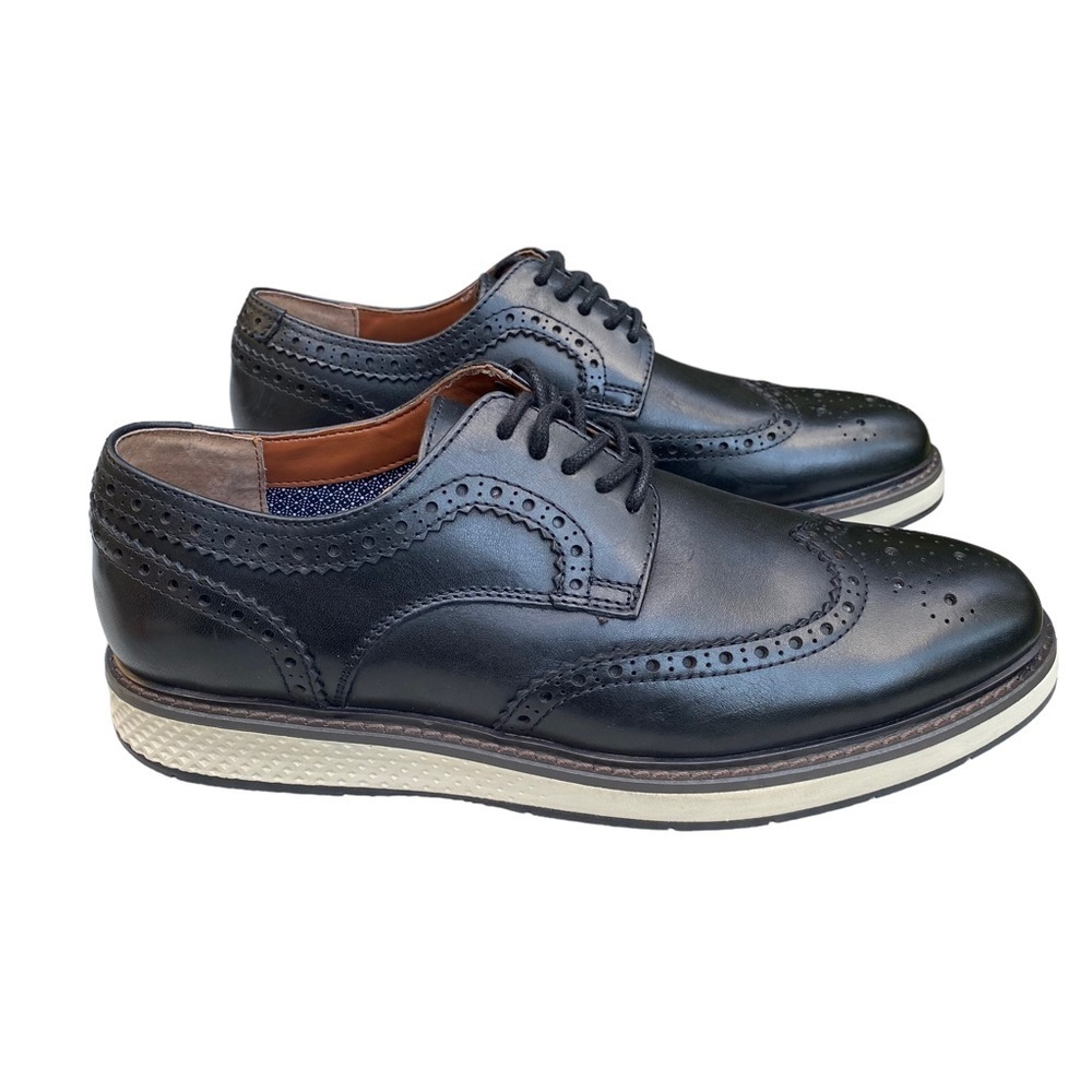 Vince Camuto‎ Elya Wingtip Black Lace Up Oxford Men’s 9M/US Nwot